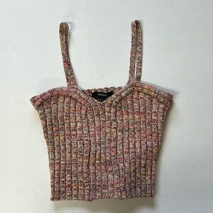 Sweater tank cropped